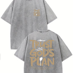 Retro Washed High Quality Cotton Pattern T-shirt