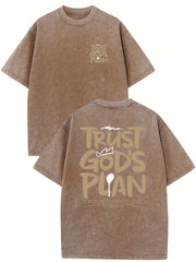 Retro Washed High Quality Cotton Pattern T-shirt