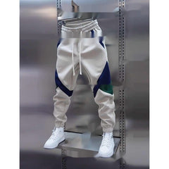 Color Matching Ankle-tied Track Sweatpants