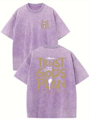Retro Washed High Quality Cotton Pattern T-shirt